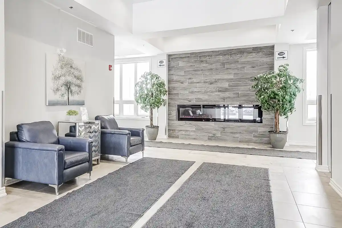 Lobby at 1360 and 1370 Costigan