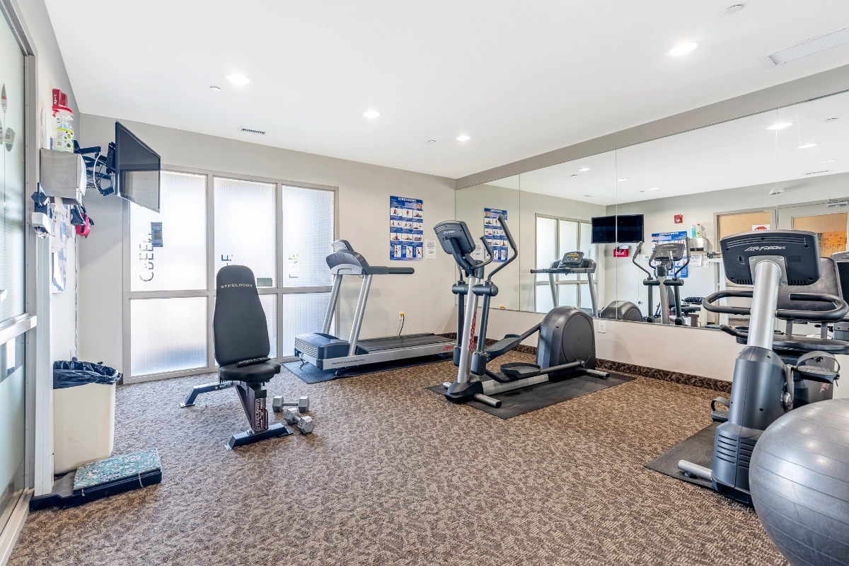 Fitness room.