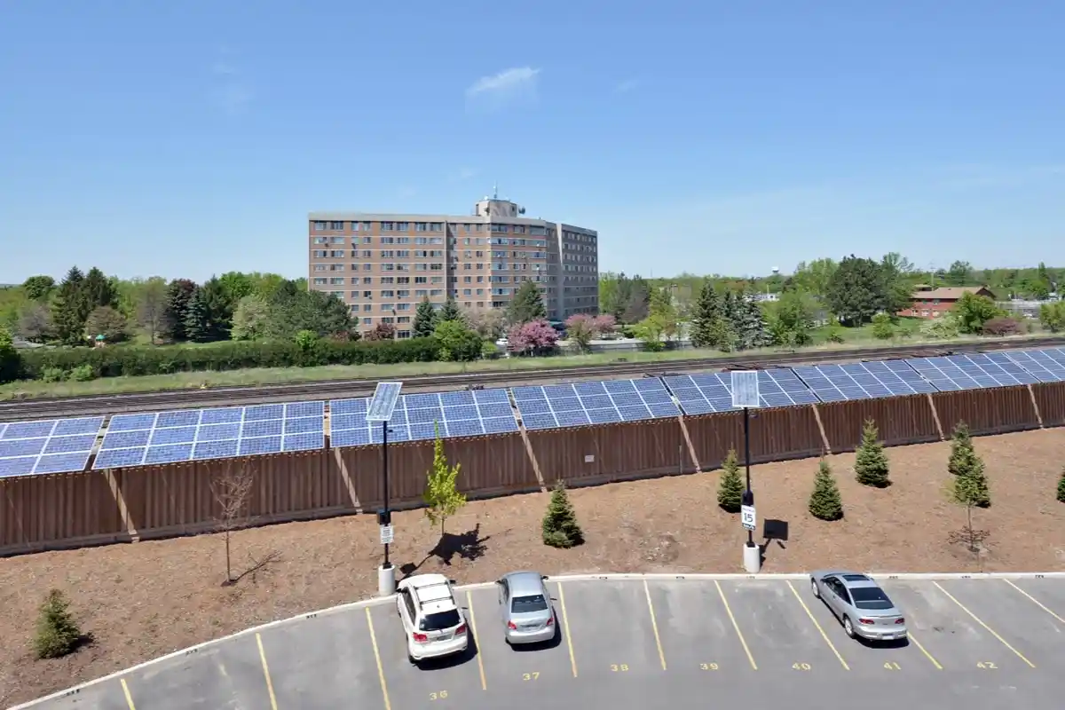 Solar panels.